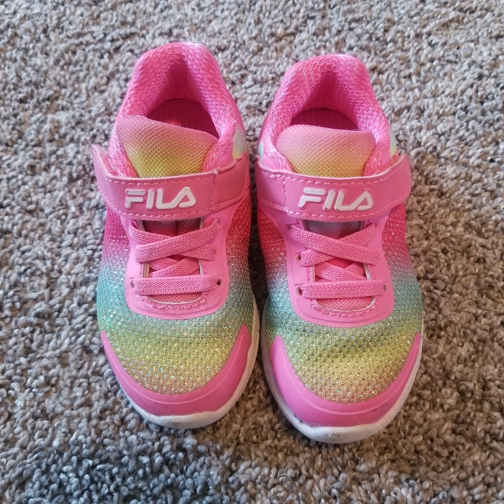 Rainbow Shiny Toddler Girl Sneakers